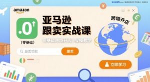 亚马逊跟卖实战课,零基础跨境开店实操教学-虚拟资源库