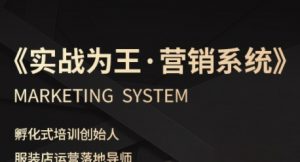 服装老板必修课《实战为王-营销系统》实现业绩被动式增长-虚拟资源库
