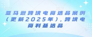 亚马逊跨境电商选品案例(更新2025年10月),跨境电商利基选品-虚拟资源库