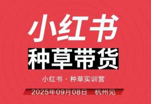 小红书种草带货实训营9月8日杭州线下课,全程录音+字幕,全网唯一小红书实战营-虚拟资源库
