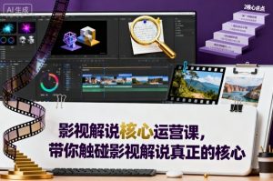 影视解说核心运营课，带你触碰影视解说真正的核心-虚拟资源库