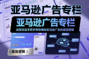 亚马逊广告专栏:运营总监手把手带你揭秘亚马逊广告的底层逻辑-虚拟资源库