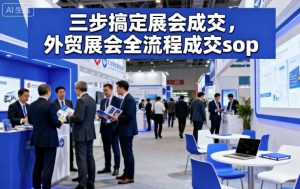 三步搞定展会成交,外贸展会全流程成交sop-虚拟资源库