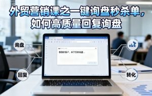 外贸营销课之一键询盘秒杀单,如何高质量回复询盘-虚拟资源库