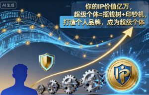 你的IP价值亿万，超级个体=摇钱树+印钞机，打造个人品牌，成为超级个体-虚拟资源库