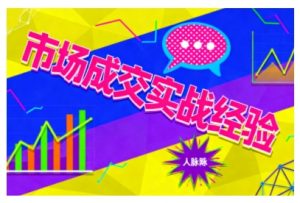 市场成交实战经验，从认知觉醒到实操落地，快速掌握市场开拓与成交核心能力-虚拟资源库