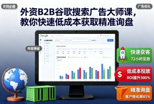 外资B2B谷歌搜索广告大师课，教你快速低成本获取精准询盘-虚拟资源库