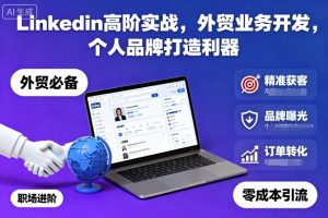 Linkedin高阶实战,外贸业务开发,个人品牌打造利器-虚拟资源库
