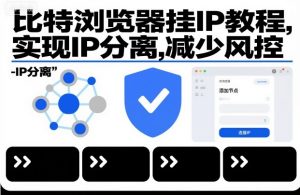 比特浏览器挂IP教程，实现IP分离，减少风控-虚拟资源库