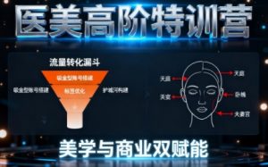 0-1000W医美高阶特训营课程,美学与商业双赋能-虚拟资源库