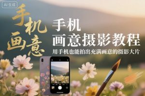 手机画意摄影教程,用手机也能拍出充满画意的摄影大片-虚拟资源库