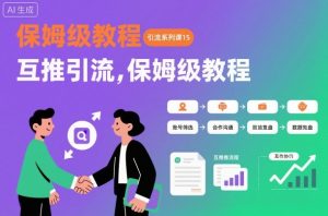 引流系列课15:互推引流,保姆级教程【文档】-虚拟资源库