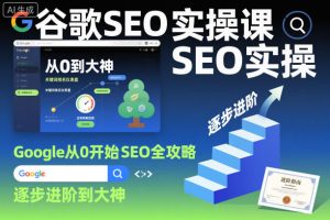 谷歌SEO实操课,Google从0开始SEO全攻略,逐步进阶到大神-虚拟资源库