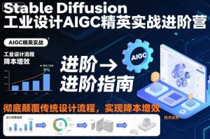 Stable Diffusion工业设计AIGC精英实战进阶营,彻底颠覆传统设计流程,实现降本增效-虚拟资源库