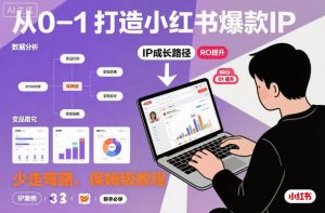 从0-1如何打造一个小红书爆款IP,少走弯路,保姆级教程-虚拟资源库