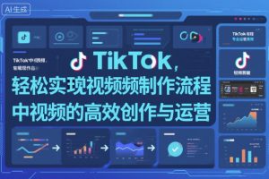 TikTok中视频制做流程，轻松实现Tk中视频的高效创作与运营-虚拟资源库