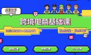TikTok跨境电商基础课,专为想深耕跨境赛道的粉丝打造,解决抖音外站教学限制痛点-虚拟资源库