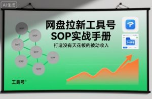 网盘拉新工具号SOP实战手册,打造没有天花板的被动收入-虚拟资源库