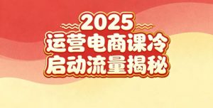 2025小红书运营电商课：新手实战＋冷启动＋流量揭秘-虚拟资源库