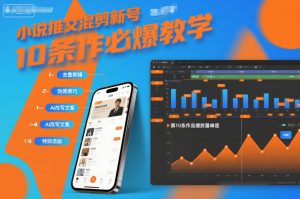 小说推文混剪新号10条必爆教学,伪原创10条作品必爆技巧-淘宝虚拟货源网