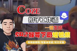 Coze扣子智能体工作流一键生成“SORA2猴哥下厨“短视频,全流程保姆级教学-淘宝虚拟货源网