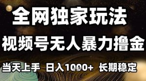 年底最新独家视频号无人直播撸礼物,小白也能轻松日入1k+,长期稳定,可批量复制【揭秘】-虚拟资源库
