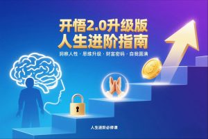 开悟2.0升级版人生进阶指南,洞察人性-思维升级-财富密码-自我圆满-淘宝虚拟货源网