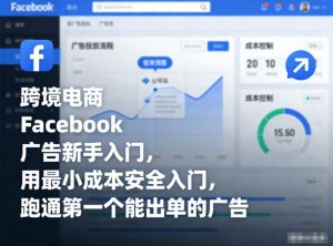 跨境电商Facebook广告新手入门,用最小成本安全入门,跑通第一个能出单的广告-虚拟资源库
