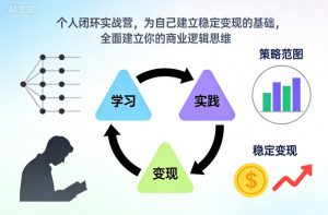 个人闭环实战营，为自己建立稳定变现的基础，全面建立你的商业逻辑思维-虚拟资源库
