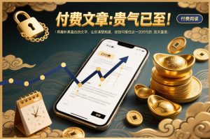 付费文章:贵气已至!用最朴素直白的文字,让你清楚知道,该如何接住这一次时代的泼天富贵-虚拟资源库