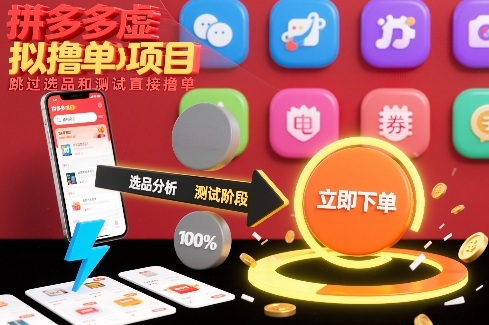 拼多多虚拟撸单项目,跳过选品和测试直接撸单-第一资源库