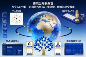 跨境出海实战营,从个人IP定位、内容创作到TikTok运营、跨境选品全覆盖-淘宝虚拟货源网