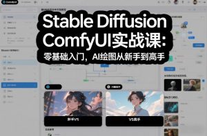 Stable Diffusion ComfyUI实战课:零基础入门,AI绘图从新手到高手-淘宝虚拟货源网