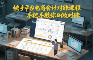 快手平台电商会计对账课程，手把手教你做对账-虚拟资源库