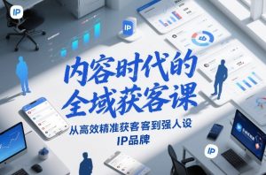 内容时代的全域获客课，从高效精准获客到强人设IP品牌-淘宝虚拟货源网