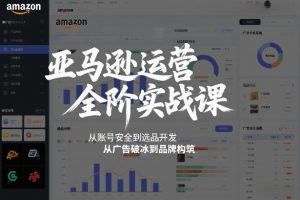 亚马逊运营全阶实战课,从账号安全到选品开发,从广告破冰到品牌构筑(更新2026)-淘宝虚拟货源网