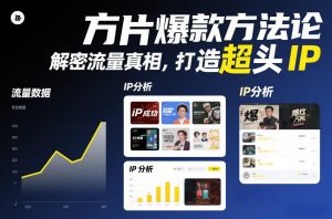 方片爆款方法论，解密流量真相，打造超头IP-虚拟资源库