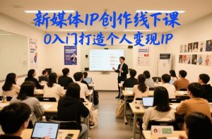 新媒体IP创作线下课，0入门打造个人变现IP-虚拟资源库