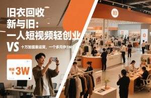 旧衣回收“新”与“旧”:一人短视频轻创业,VS十万加盟重运营,一个多月挣3W【揭秘】-淘宝虚拟货源网
