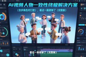 AI视频人物一致性终极解决方案(含多角色对口型),看这一篇就够了(完整版)-淘宝虚拟货源网