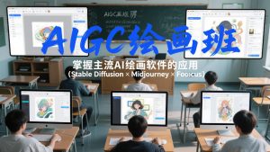 AIGC绘画班,掌握主流Ai绘画软件的应用(Stable Diffusion x Midjourney x Fooocus)-淘宝虚拟货源网