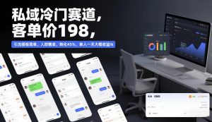 私域冷门赛道,客单价198,引流模板简单,人群精准,转化45%,单人一天大概收益1k-淘宝虚拟货源网