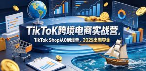 TikToK跨境电商实战营,TikTok Shop从0到爆单,2026出海夺金-虚拟资源库