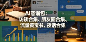 AI蒸馏包：访谈合集、朋友圈合集、流量黄宝书、夜话合集【文档】-虚拟资源库