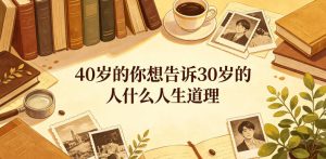 公众号付费文章：40岁的你想告诉30岁的人什么人生道理？-虚拟资源库