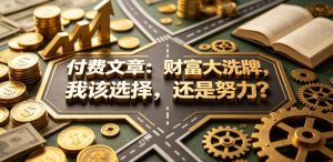 付费文章:财富大洗牌,我该选择,还是努力?-虚拟资源库