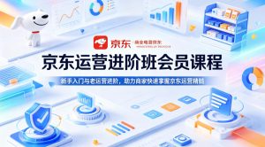 京东运营进阶班会员课程,新手入门与老运营进阶,助力商家快速掌握京东运营精髓-虚拟资源库