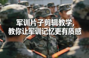 军训片子剪辑教学,教你让军训记忆更有质感-虚拟资源库