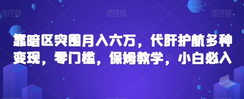 靠暗区突围月入六万，代肝护航多种变现，零门槛，保姆教学，小白必入【揭秘】-虚拟资源库