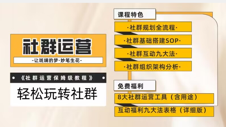 【社群运营】保姆式教程：九大互动法，八款社群运营工具助你轻松玩转社群【揭秘】-虚拟资源库